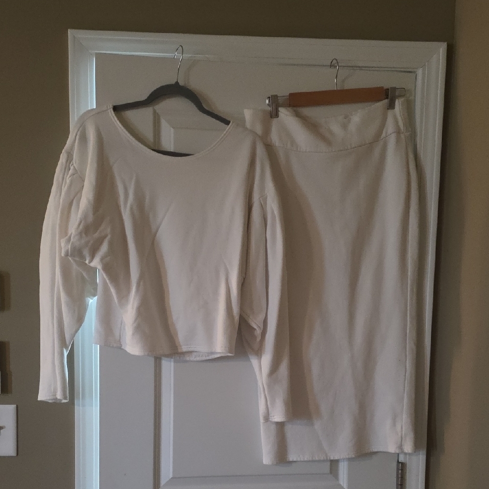 Taylor Cream Skirt Set for Women